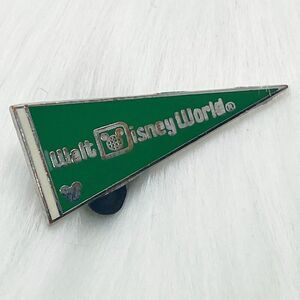 🔮 5/$25 Disney Green Disney World Flag‎ Pin